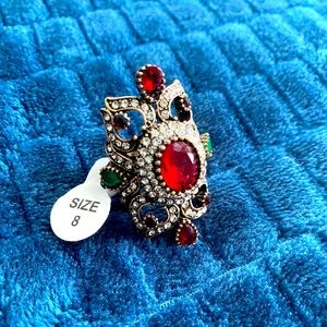 Statement Cocktail Ring Sz 8